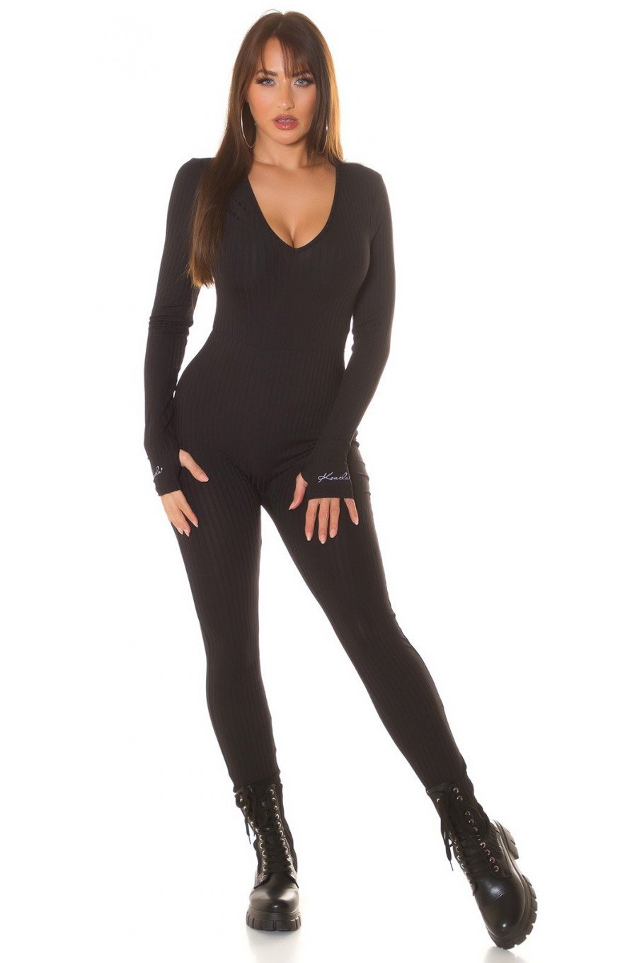 Salopeta dama casual, neagra, mulata, cu maneca lunga, Atanasia Salopeta dama casual, neagra, mulata, cu maneca lunga, Atanasia 3 - jojofashion.ro