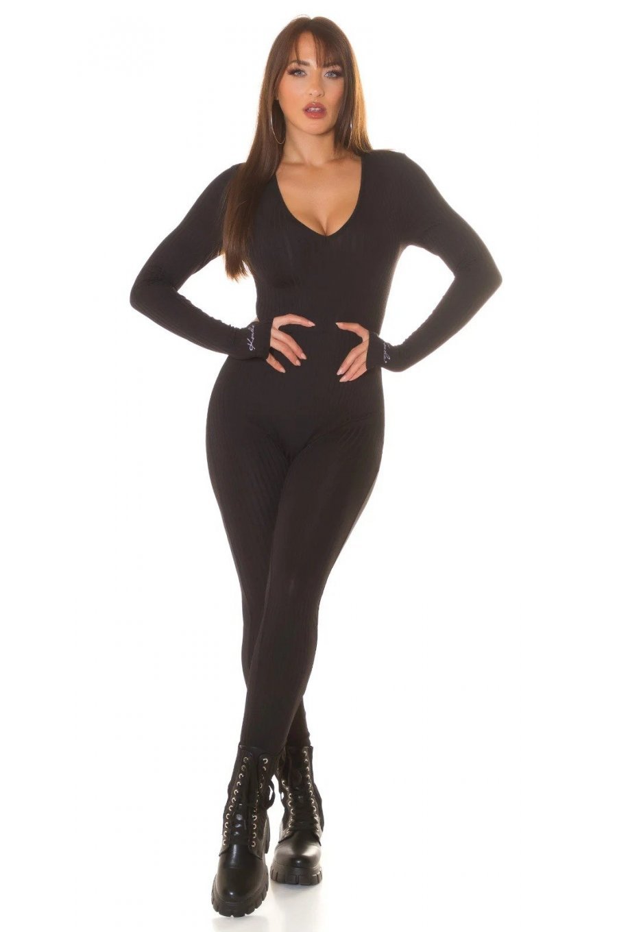 Salopeta dama casual, neagra, mulata, cu maneca lunga, Atanasia Salopeta dama casual, neagra, mulata, cu maneca lunga, Atanasia 5 - jojofashion.ro