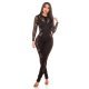 Salopeta dama catsuit mulata, neagra, dantela, cu maneca lunga, Kourtney 7 - jojofashion.ro