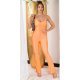 Salopeta dama corai neon, mulata, cu spatele gol, Joliena Salopeta dama corai neon, mulata, cu spatele gol, Joliena 2 - jojofashion.ro
