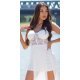 Salopeta dama eleganta alba scurta dantela cu trena Rue Salopeta dama eleganta alba scurta dantela cu trena Rue 5 - jojofashion.ro