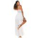 Salopeta dama eleganta alba scurta dantela cu trena Rue Salopeta dama eleganta alba scurta dantela cu trena Rue 6 - jojofashion.ro