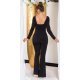 Salopeta dama eleganta, evazata, neagra, din nylon, Nikola   3 - jojofashion.ro