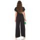 Salopeta eleganta evazata, neagra, petrecuta, Julye Salopeta eleganta evazata, neagra, petrecuta, Julye 6 - jojofashion.ro