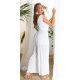 Salopeta dama eleganta evazata, plisata, alba, petrecuta, Shanya Salopeta dama eleganta evazata, plisata, alba, petrecuta, Shanya 3 - jojofashion.ro