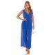 Salopeta dama eleganta evazata, plisata, albastra, petrecuta, Shanya Salopeta dama eleganta evazata, plisata, albastra, petrecuta, Shanya 4 - jojofashion.ro