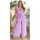 Salopeta dama eleganta evazata, plisata, lila, petrecuta, Shanya Salopeta dama eleganta evazata, plisata, lila, petrecuta, Shanya 2 - jojofashion.ro