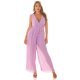 Salopeta dama eleganta evazata, plisata, lila, petrecuta, Shanya Salopeta dama eleganta evazata, plisata, lila, petrecuta, Shanya 4 - jojofashion.ro