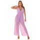 Salopeta dama eleganta evazata, plisata, lila, petrecuta, Shanya Salopeta dama eleganta evazata, plisata, lila, petrecuta, Shanya 6 - jojofashion.ro