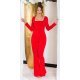 Salopeta dama eleganta, evazata, rosie, din nylon, Nikola Salopeta dama eleganta, evazata, rosie, din nylon, Nikola 2 - jojofashion.ro
