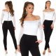 Salopeta eleganta neagra cu dantela alba Tamia Salopeta eleganta neagra cu dantela alba Tamia 4 - jojofashion.ro