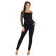 Salopeta dama eleganta neagra cu dantela Tamia Salopeta dama eleganta neagra cu dantela Tamia 2 - jojofashion.ro