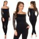 Salopeta dama eleganta neagra cu dantela Tamia Salopeta dama eleganta neagra cu dantela Tamia 5 - jojofashion.ro