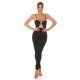 Salopeta eleganta, neagra cu decupaje pe bust, conica, Hashna 4 - jojofashion.ro
