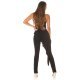 Salopeta eleganta, neagra, cu peplum si umeri goi, asimetrica, Justyne 6 - jojofashion.ro