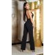 Salopeta eleganta, neagra, evazata, cu spatele gol, Laura Salopeta eleganta, neagra, evazata, cu spatele gol, Laura 3 - jojofashion.ro