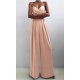 Salopeta dama eleganta roz pal, evazata, Kaya Salopeta dama eleganta roz pal, evazata, Kaya 2 - jojofashion.ro