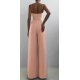 Salopeta dama eleganta roz pal, evazata, Kaya Salopeta dama eleganta roz pal, evazata, Kaya 4 - jojofashion.ro
