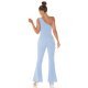 Salopeta dama evazata, baby blue, cu un umar gol, Kinza Salopeta dama evazata, baby blue, cu un umar gol, Kinza 6 - jojofashion.ro