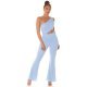 Salopeta dama evazata, baby blue, cu un umar gol, Kinza Salopeta dama evazata, baby blue, cu un umar gol, Kinza 7 - jojofashion.ro