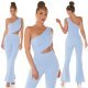 Salopeta dama evazata, baby blue, cu un umar gol, Kinza Salopeta dama evazata, baby blue, cu un umar gol, Kinza 8 - jojofashion.ro