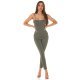 Salopeta dama mulata kaki, vascoza si nylon, Gabriele Salopeta dama mulata kaki, vascoza si nylon, Gabriele 4 - jojofashion.ro
