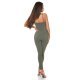 Salopeta dama mulata kaki, vascoza si nylon, Gabriele Salopeta dama mulata kaki, vascoza si nylon, Gabriele 5 - jojofashion.ro