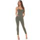 Salopeta dama mulata kaki, vascoza si nylon, Gabriele Salopeta dama mulata kaki, vascoza si nylon, Gabriele 6 - jojofashion.ro
