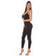 Salopeta dama mulata, neagra, din nylon, Rebecka 5 - jojofashion.ro