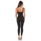 Salopeta dama mulata, neagra, din nylon, Rebecka 7 - jojofashion.ro