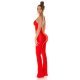 Salopeta dama rosie, mulata, cu spatele gol, Joliena 5 - jojofashion.ro