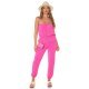 Salopeta roz, cu umerii goi, bandeau, Lorette Salopeta roz, cu umerii goi, bandeau, Lorette 4 - jojofashion.ro