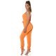 Salopeta de dama eleganta suprapusa orange Sierra 5 - jojofashion.ro