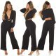 Salopeta eleganta evazata neagra de vara Lazza 6 - jojofashion.ro