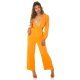 Salopeta eleganta evazata orange de vara Lazza 2 - jojofashion.ro