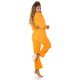 Salopeta eleganta evazata orange de vara Lazza 3 - jojofashion.ro