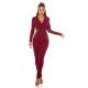 Salopeta dama eleganta burgundy, mulata Axena 2 - jojofashion.ro