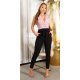 Salopeta eleganta petrecuta roz cu negru Lizette Salopeta eleganta petrecuta roz cu negru Lizette 2 - jojofashion.ro