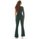 Salopeta eleganta evazata, verde smarald, cu o maneca lunga, Koralia Salopeta eleganta evazata, verde smarald, cu o maneca lunga, Koralia 3 - jojofashion.ro