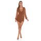 Salopeta dama eleganta maro scurta cu maneci din tul Debora 4 - jojofashion.ro