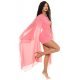 Salopeta scurta somon din chiffon cu maneci fluture Mellya Salopeta scurta somon din chiffon cu maneci fluture Mellya 4 - jojofashion.ro