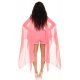 Salopeta scurta somon din chiffon cu maneci fluture Mellya Salopeta scurta somon din chiffon cu maneci fluture Mellya 5 - jojofashion.ro