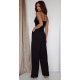 Salopeta neagra eleganta, de dama, evazata, cu spatele gol, Lajla Salopeta neagra eleganta, de dama, evazata, cu spatele gol, Lajla 3 - jojofashion.ro