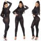 Salopeta transparenta neagra cu glitter Betty 5 - jojofashion.ro