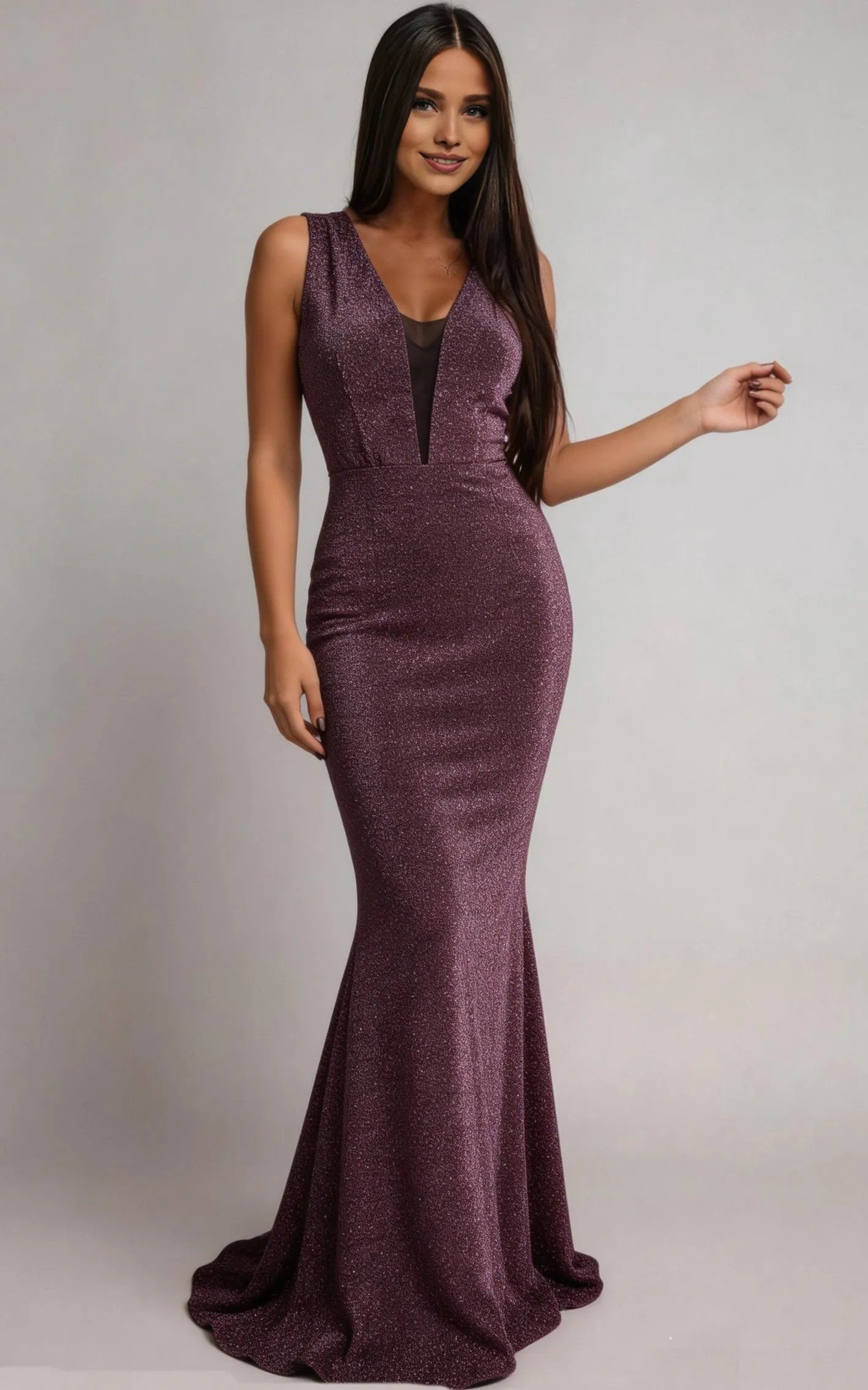 rochie roz scurta eleganta Rochie eleganta lunga lurex roz prafuit, sirena, Isra