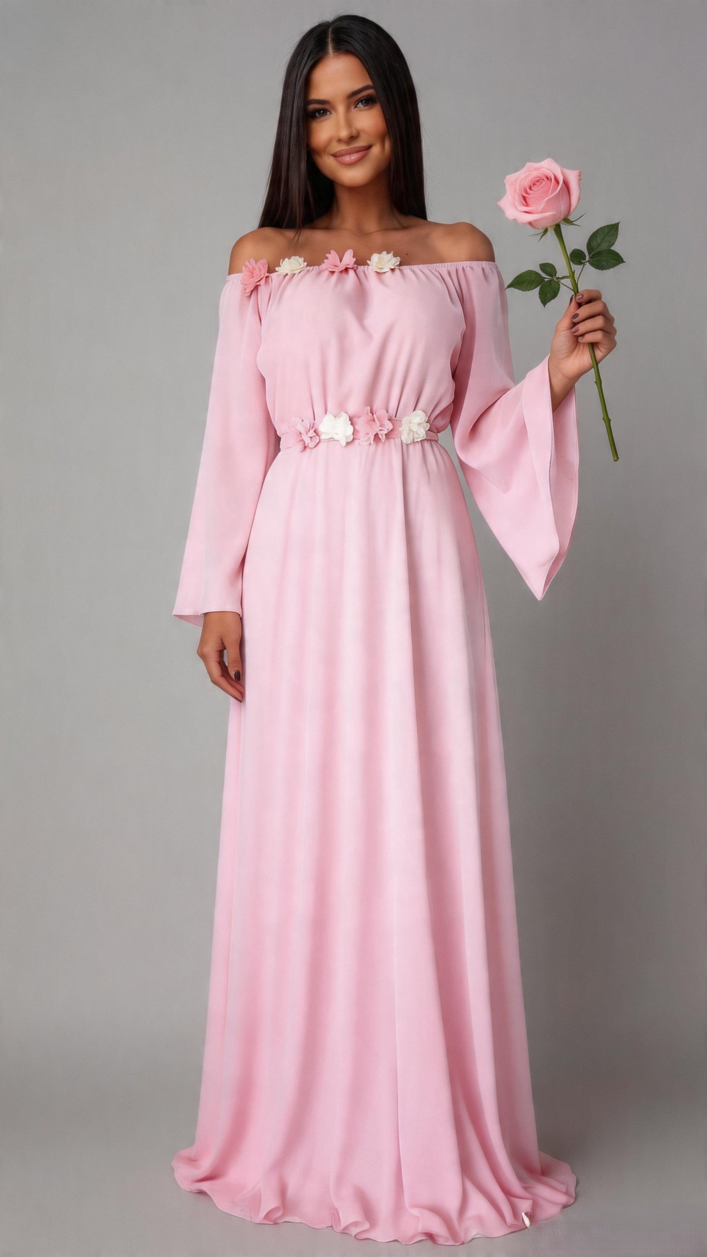 rochie roz scurta eleganta Rochie lunga din voal roz AngelD